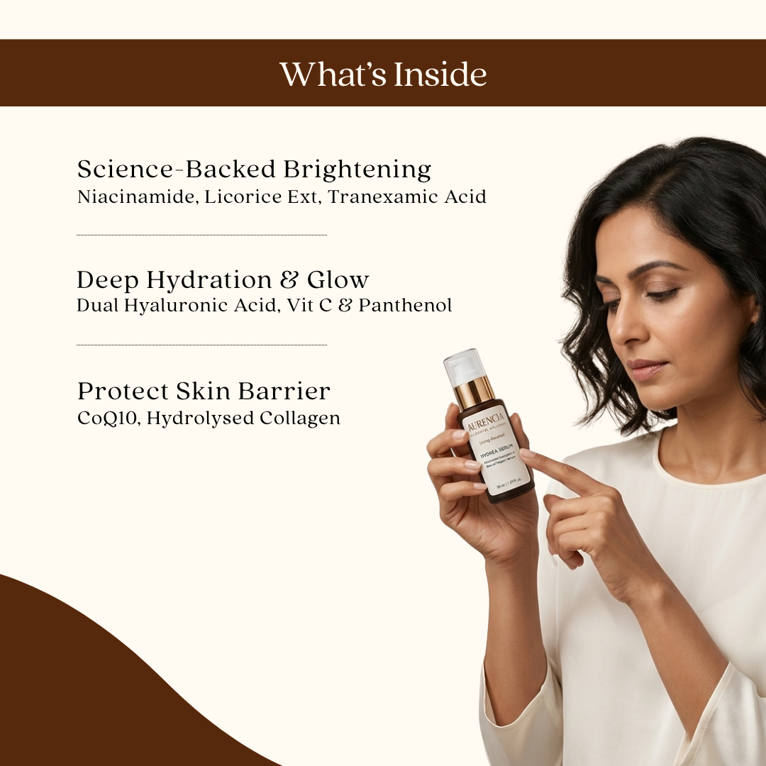 Aurencia Hydréa Face Hydration Serum | Hyaluronic Acid, Niacinamide & Vitamin C | 30ml